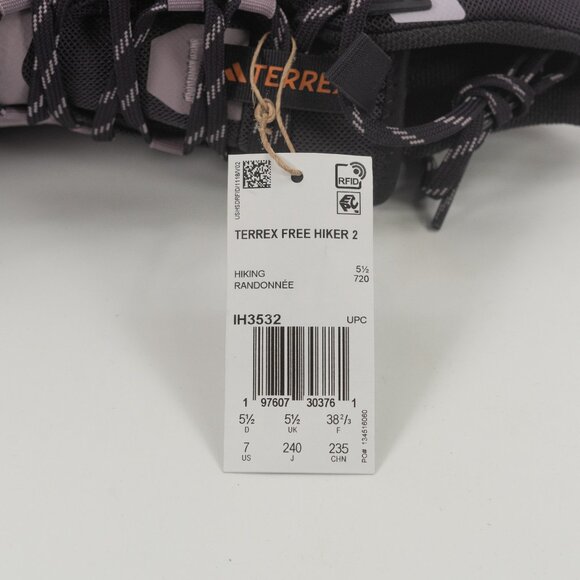 Adidas Terrex Free Hiker 2.0 GORE-TEX 'Preloved Fig' IH3532 Hiking Multi-Size - Picture 8 of 9